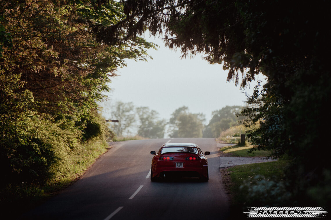 Red Sky,toyota supra, Racelens