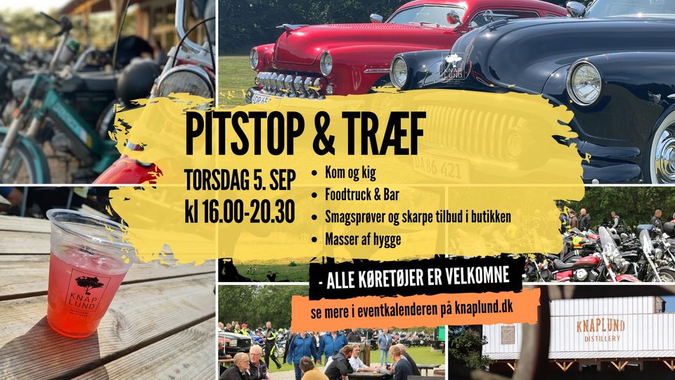 Træf & Pitstop på Knaplund Destilleri - Racelens